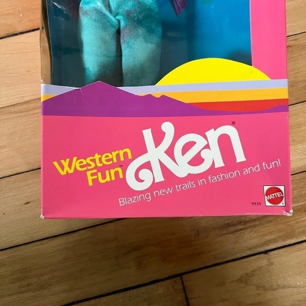 NIB Vintage 1989 Mattel Western Ken‎